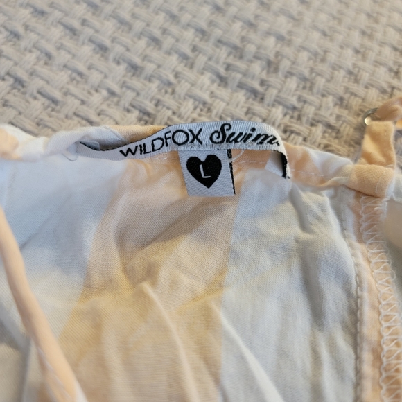 VINTAGE WILDFOX BEL AIR HOTEL STRIPE RIVIERA ROMPER - Picture 2 of 4